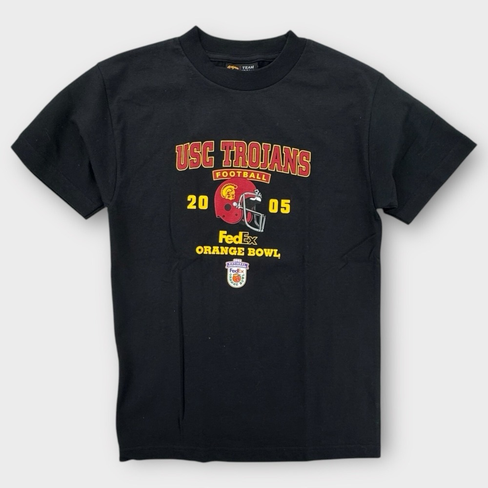 NEW Vintage USC‎ Trojans Shirt Mens Small Football Fedex Orange Bowl Graphic